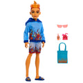 Monster High Scare-Adise Island Heath Burns Fashion Doll With Swim Trunks & Accessories