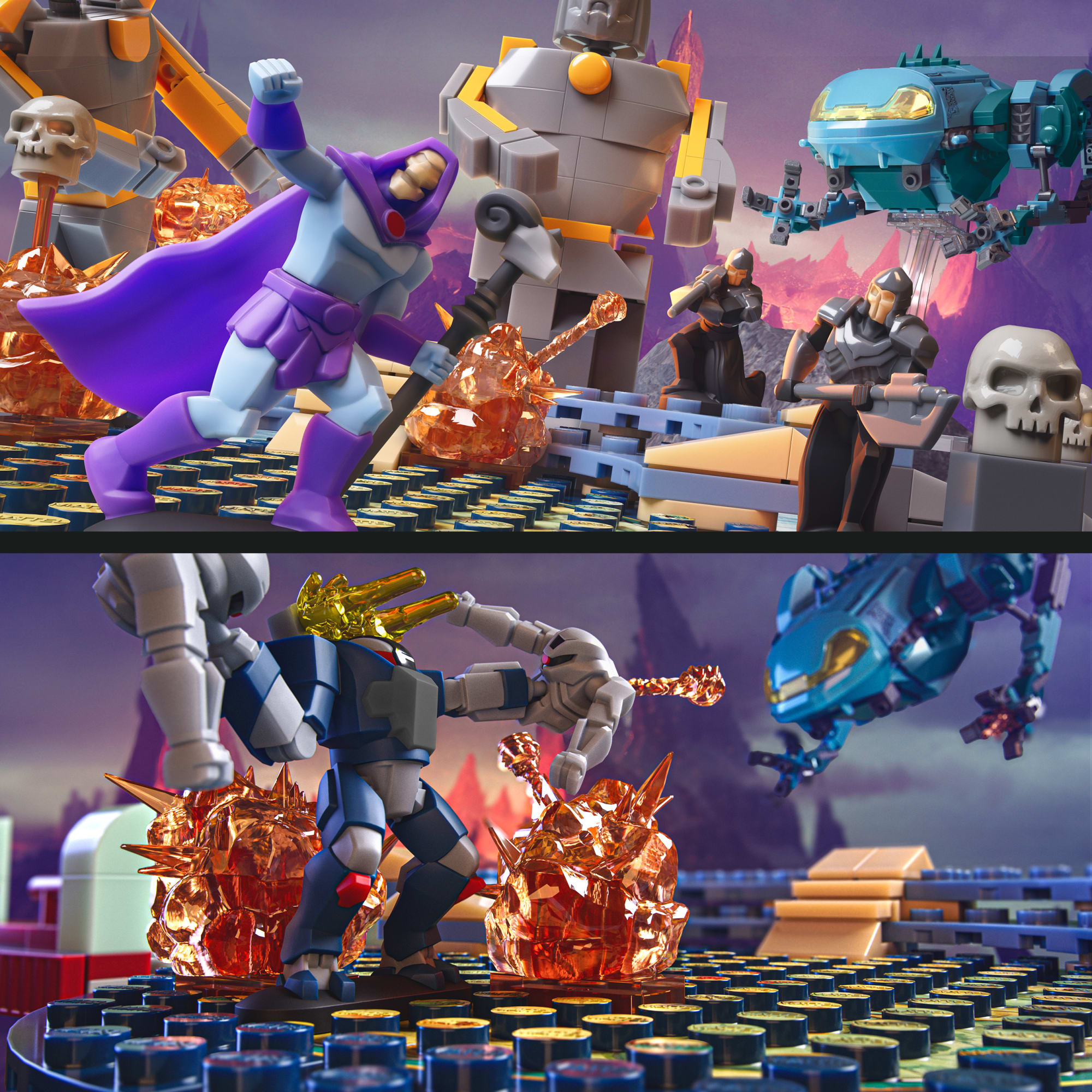 Mattel Brick Shop Masters Of The Universe Attack Of The Collector Building Toy Kit