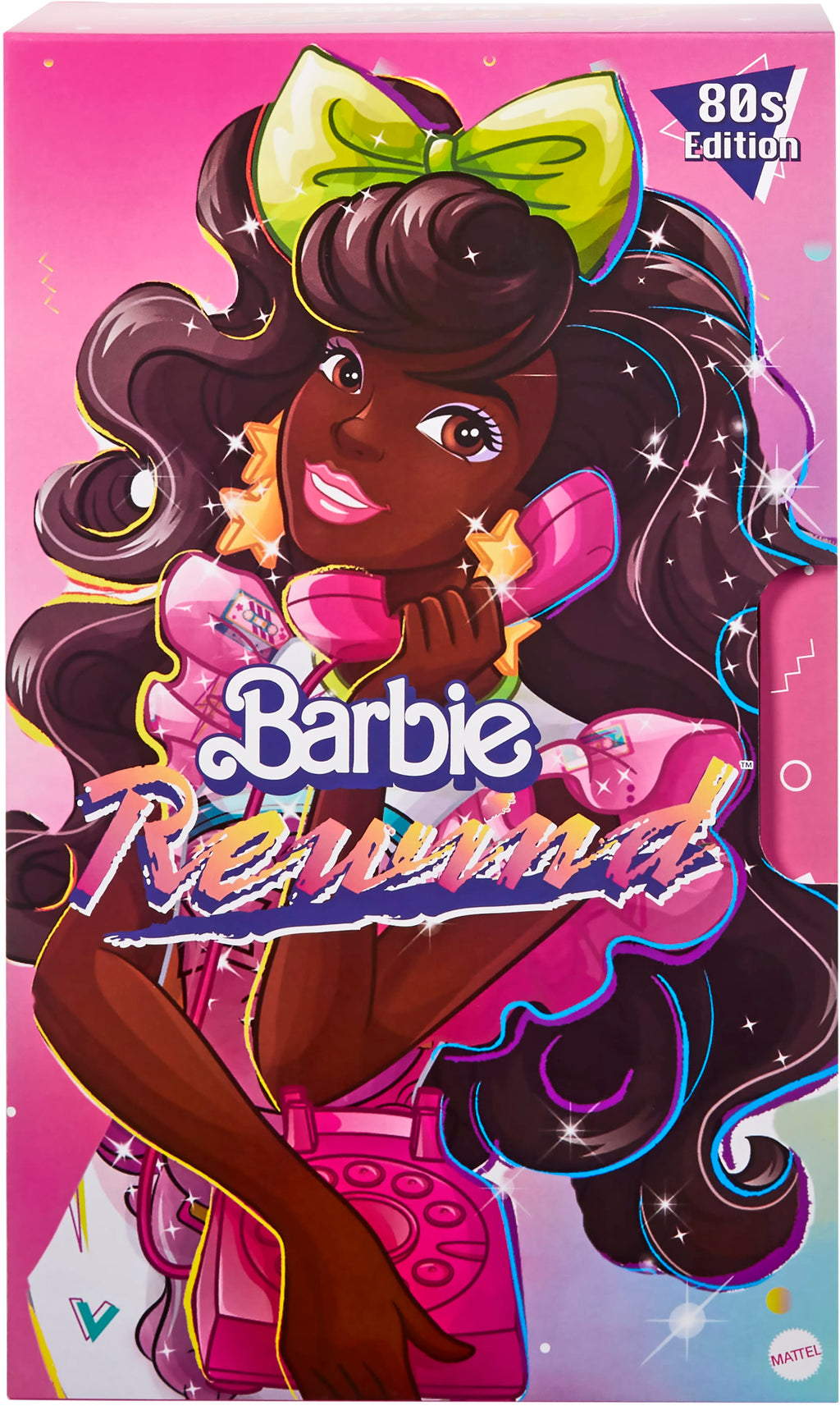 Barbie Doll, Curly Black Hair, 80s Slumber Party, Barbie Rewind