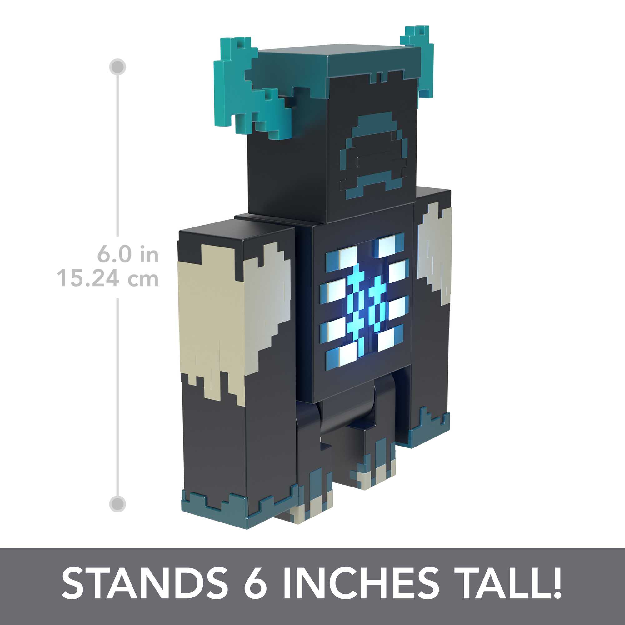 Minecraft Warden Action Figure Toy With Lights, Sounds And Accessories
