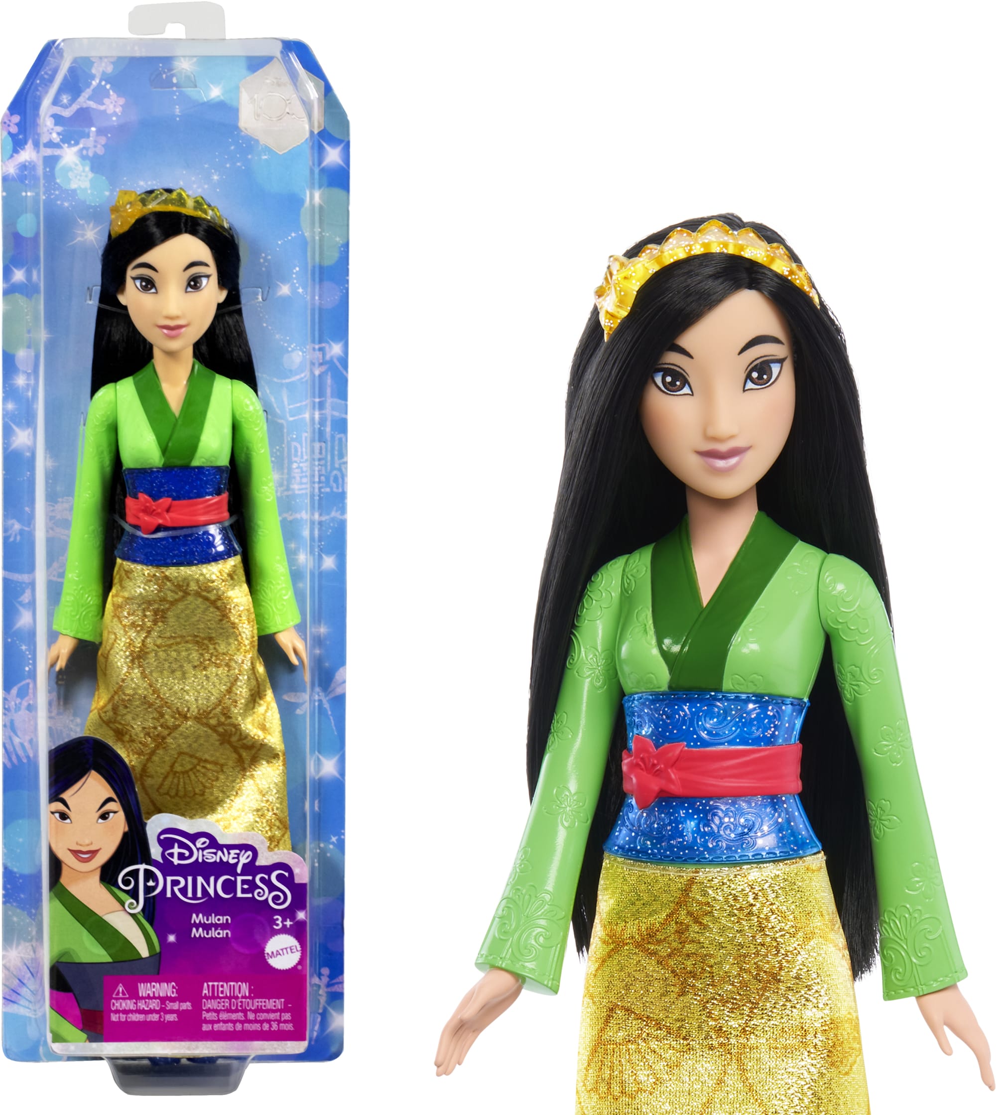 Disney Princess Mulan Doll With Sparkling Fashion & Accessories, Inspired By Disney Movie
