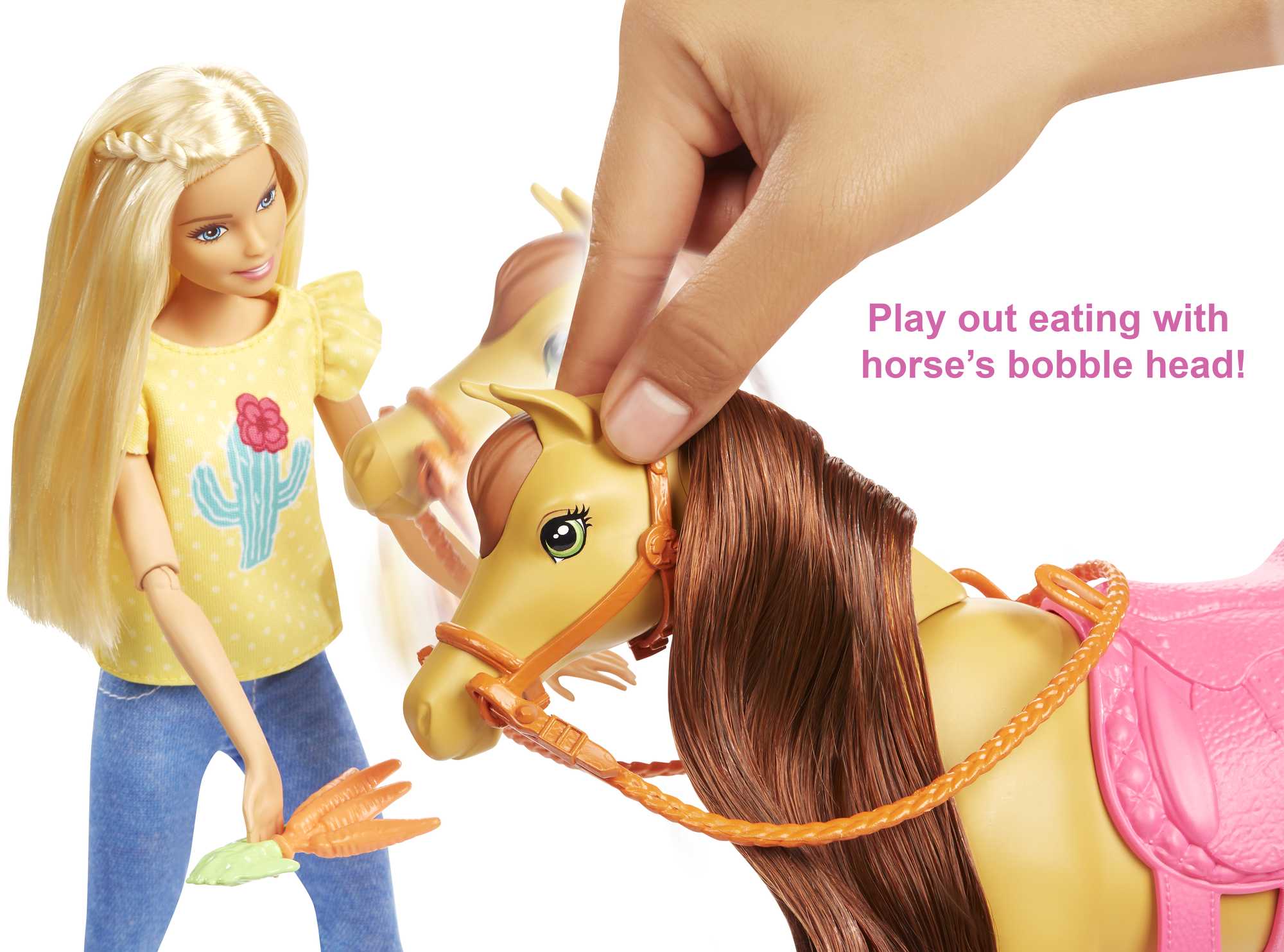 Barbie Hugs 'n' Horses With & Chelsea Dolls, Blonde Doll Playset