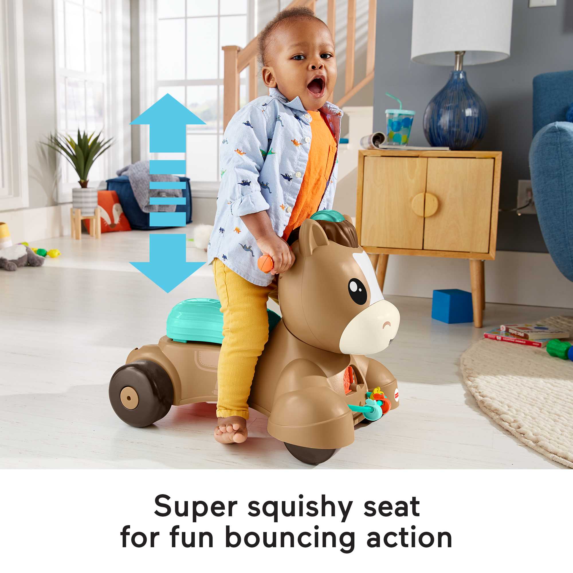 Fisher-Price Walk, Bounce & Ride Pony - English & French Version