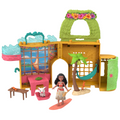 Disney Princess Moana's Island Home Stacking Doll House With Small Doll, Figures & 9 Play Pieces