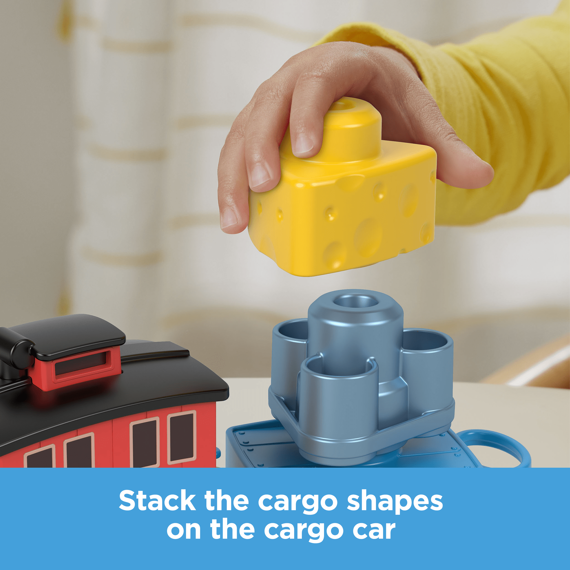Thomas & Friends My First Brake Car Bruno Push-Along Vehicle With Stacking Cargo For Toddlers