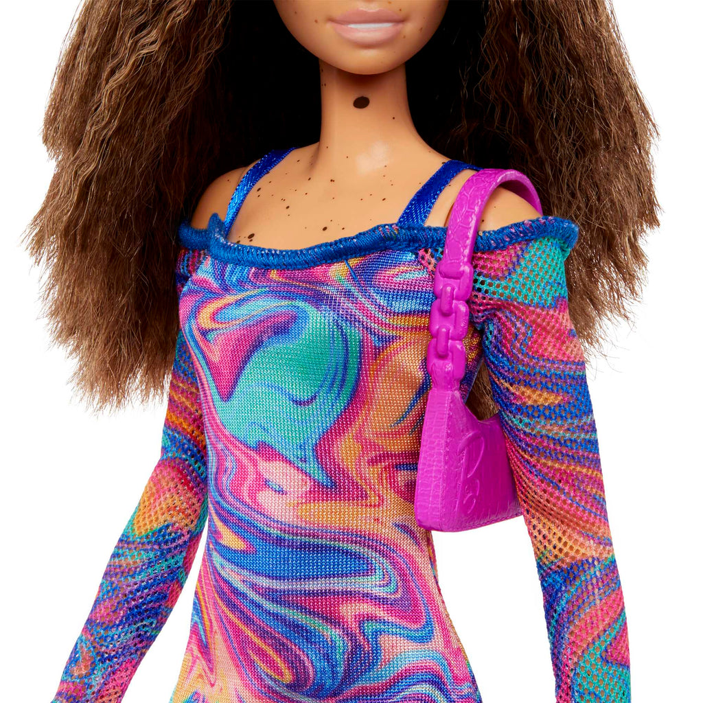 Barbie Fashionistas Doll #206 With Crimped Hair And Freckles