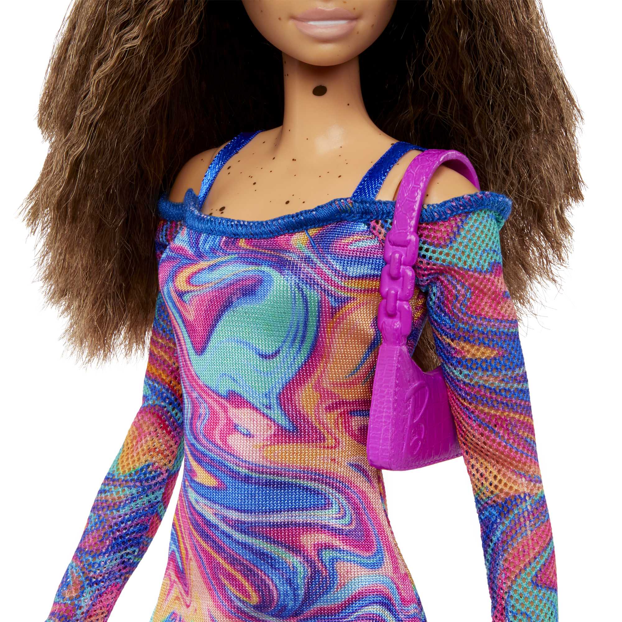 Barbie Fashionistas Doll #206 With Crimped Hair And Freckles