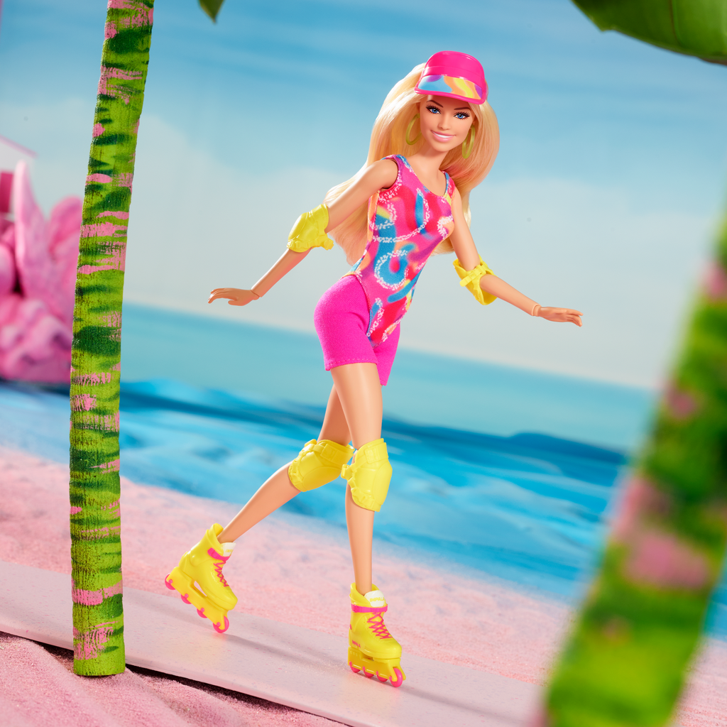 Barbie The Movie Collectible Doll, Margot Robbie As Barbie in Inline Skating Outfit