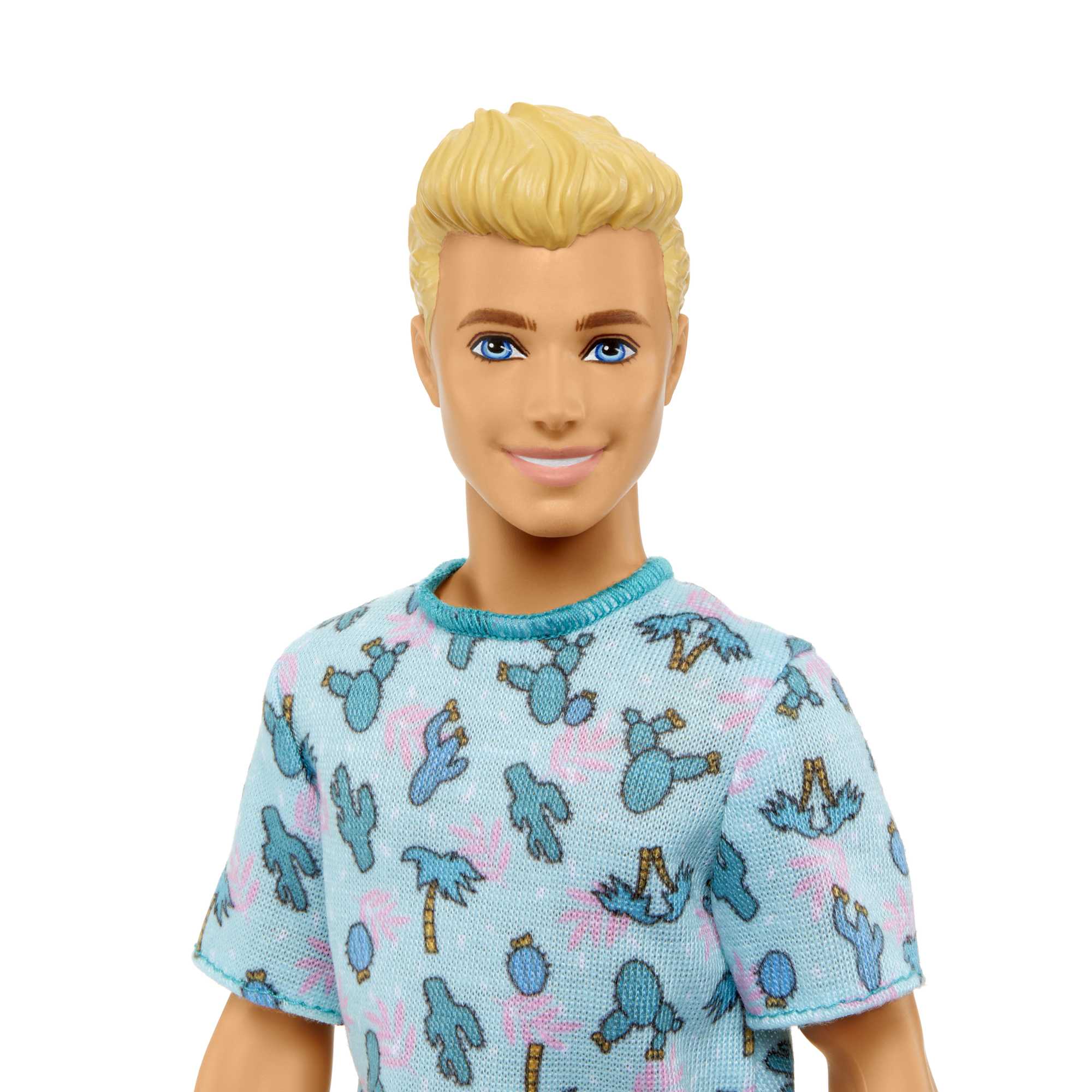 Barbie Ken Fashionistas Doll #211 With Blond Hair And Cactus Tee