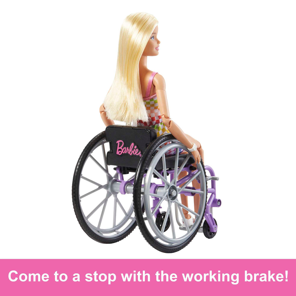 Barbie Doll With Wheelchair And Ramp, Blonde, Barbie Fashionistas