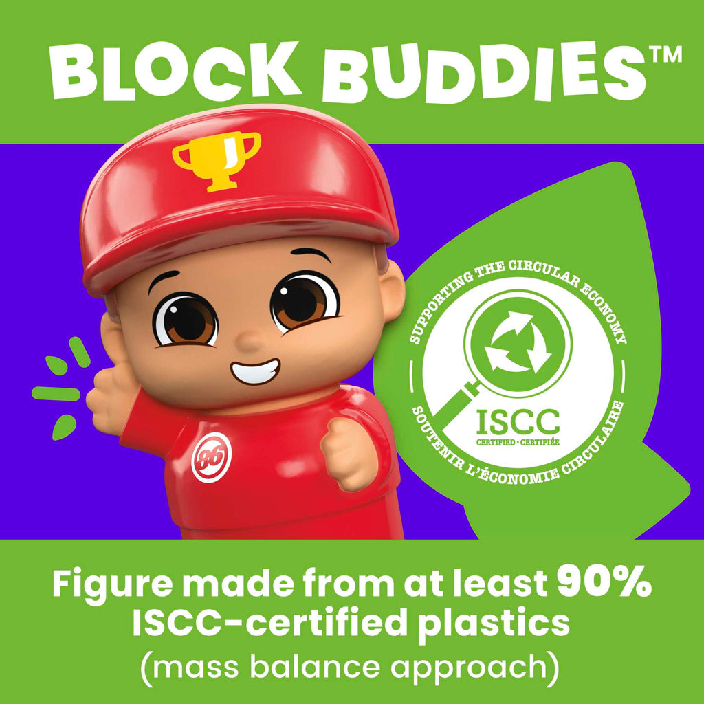 MEGA Bloks Ricky Race Car Building Toy Car, Blocks For Toddlers 1-3 (6 Pcs)