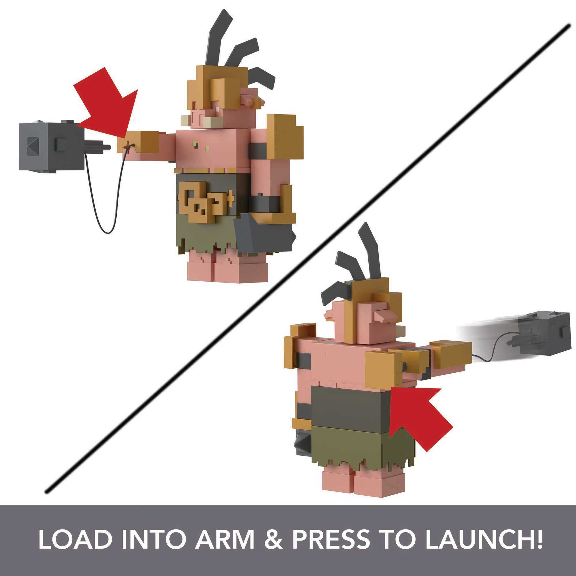 Minecraft Legends Portal Guard Action Figure, Attack Action And Accessory
