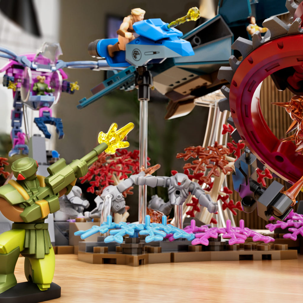 Mattel Brick Shop Masters Of The Universe Eternia Flight Fight Building Toy Kit