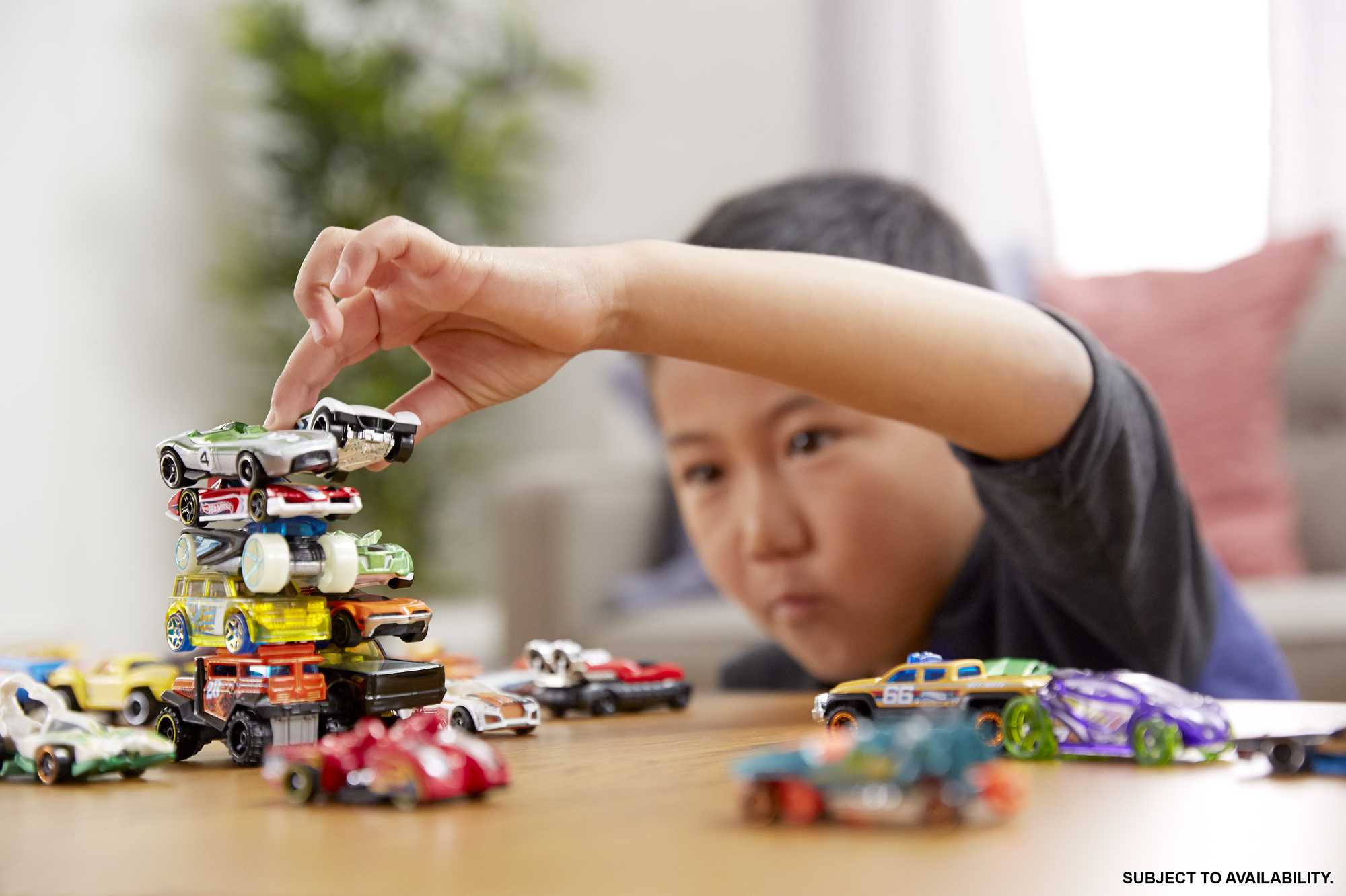 Hot Wheels Set Of 20 1:64 Scale Toy Trucks And Cars For Kids & Collectors