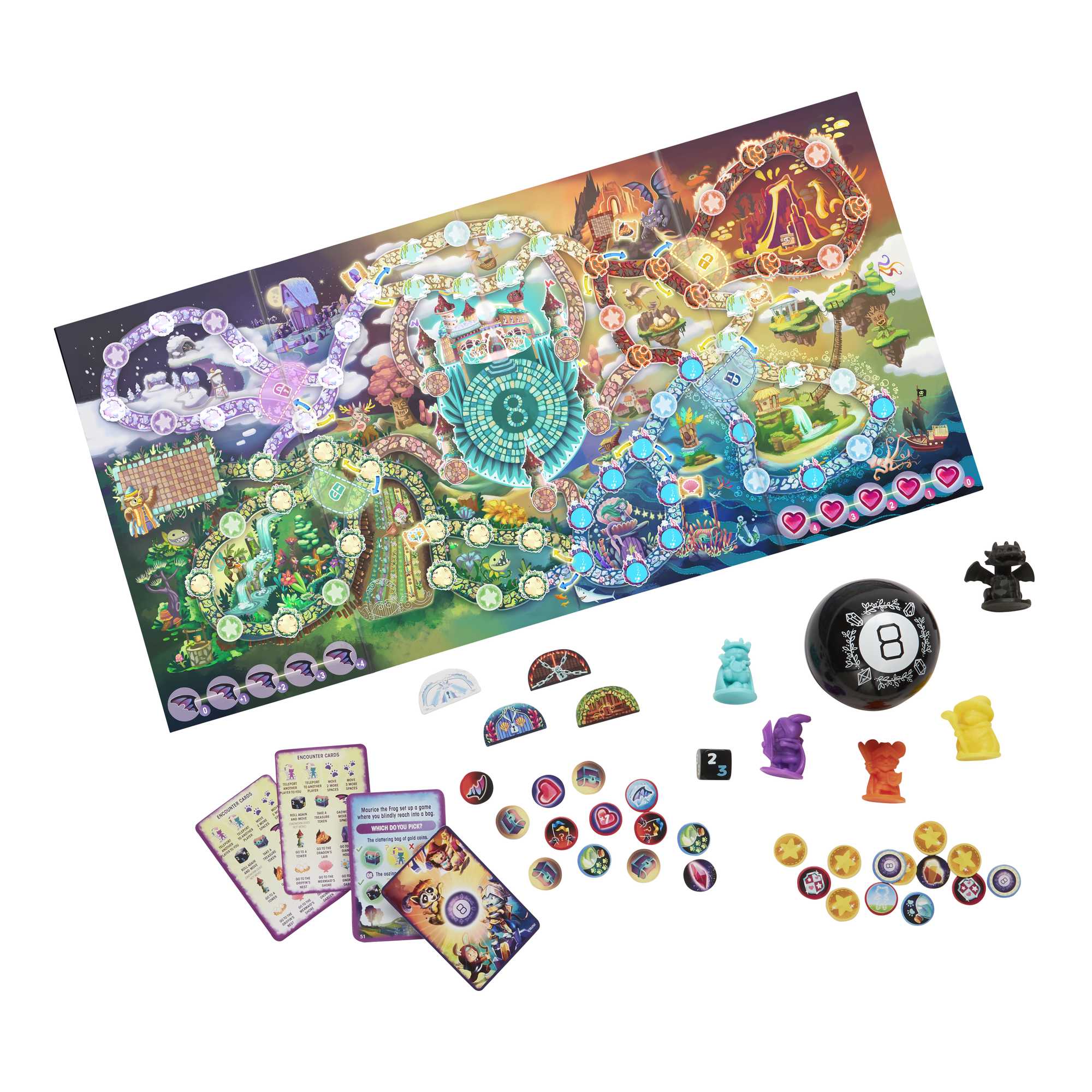 Magic 8 Ball Board Games, Magical Encounters, Gift For Game Night
