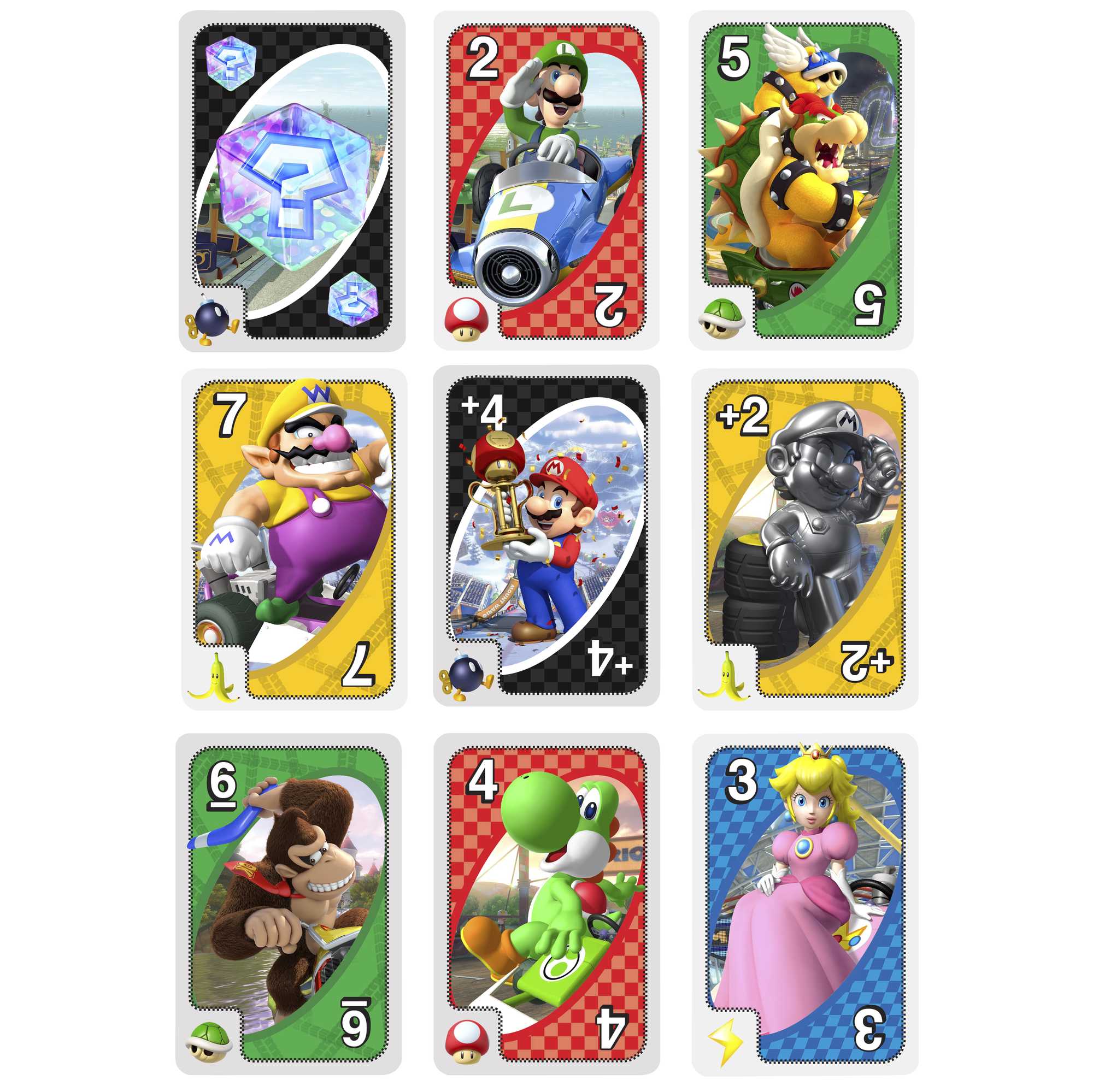 UNO Mario Kart Card Game With 112 Cards For Players 7 Years Old & Up