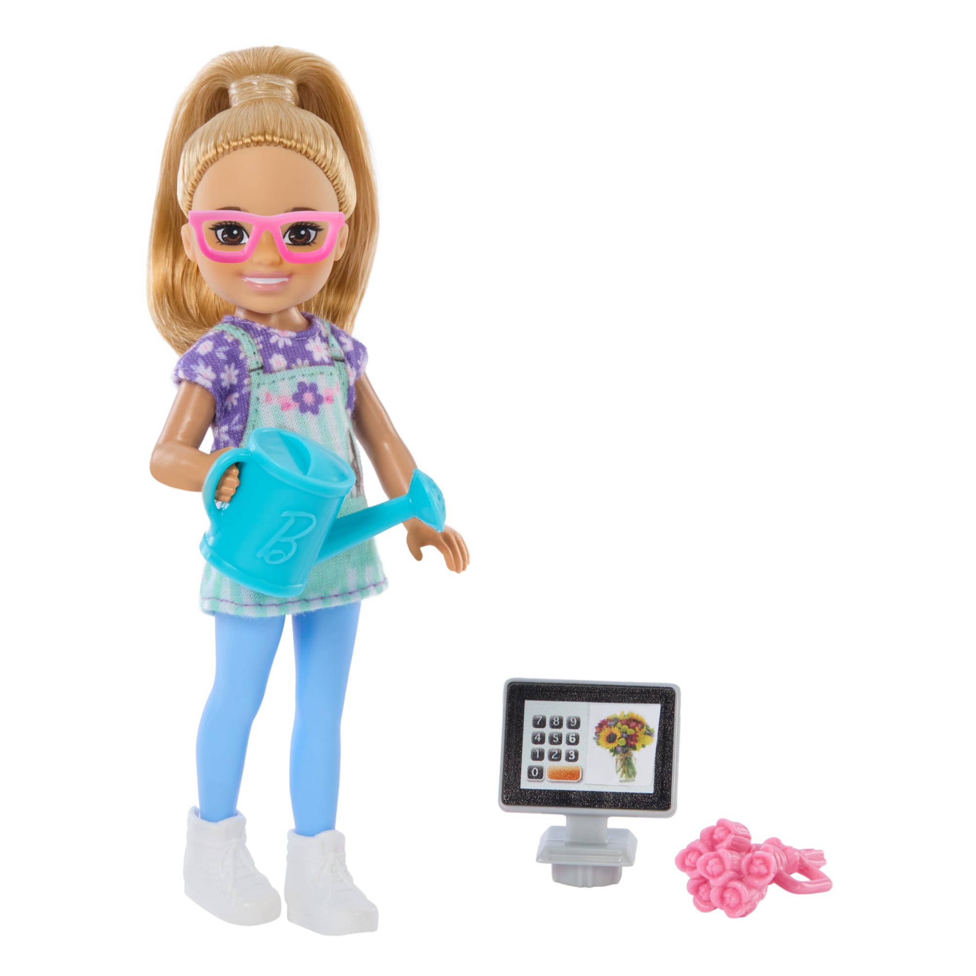 Barbie  Chelsea  Poupée Fleuriste et Accessoires, Blonde