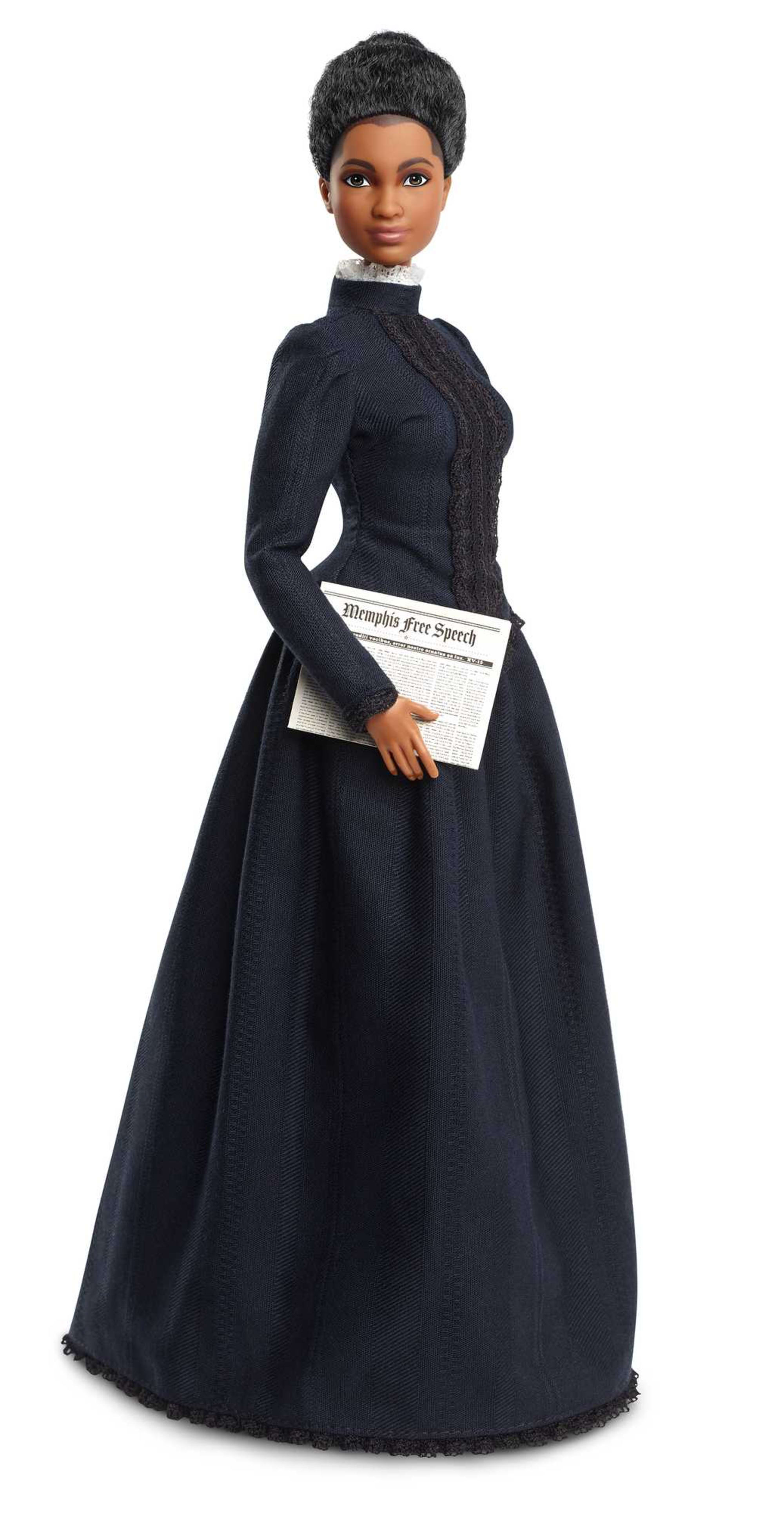 Barbie Inspiring Women Ida B. Wells Collectible Doll With Newspaper Accessory