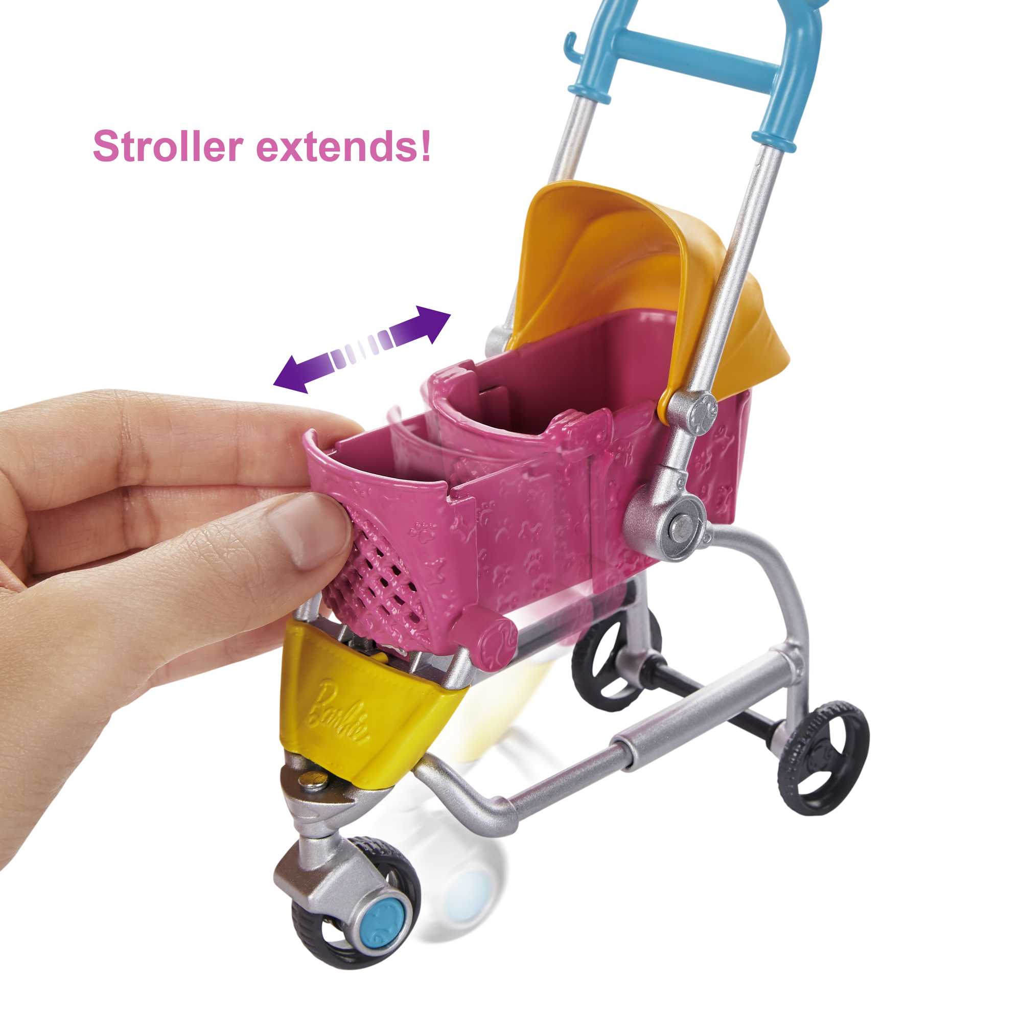 Barbie Stroll ‘n Play Pups Doll And Accessories