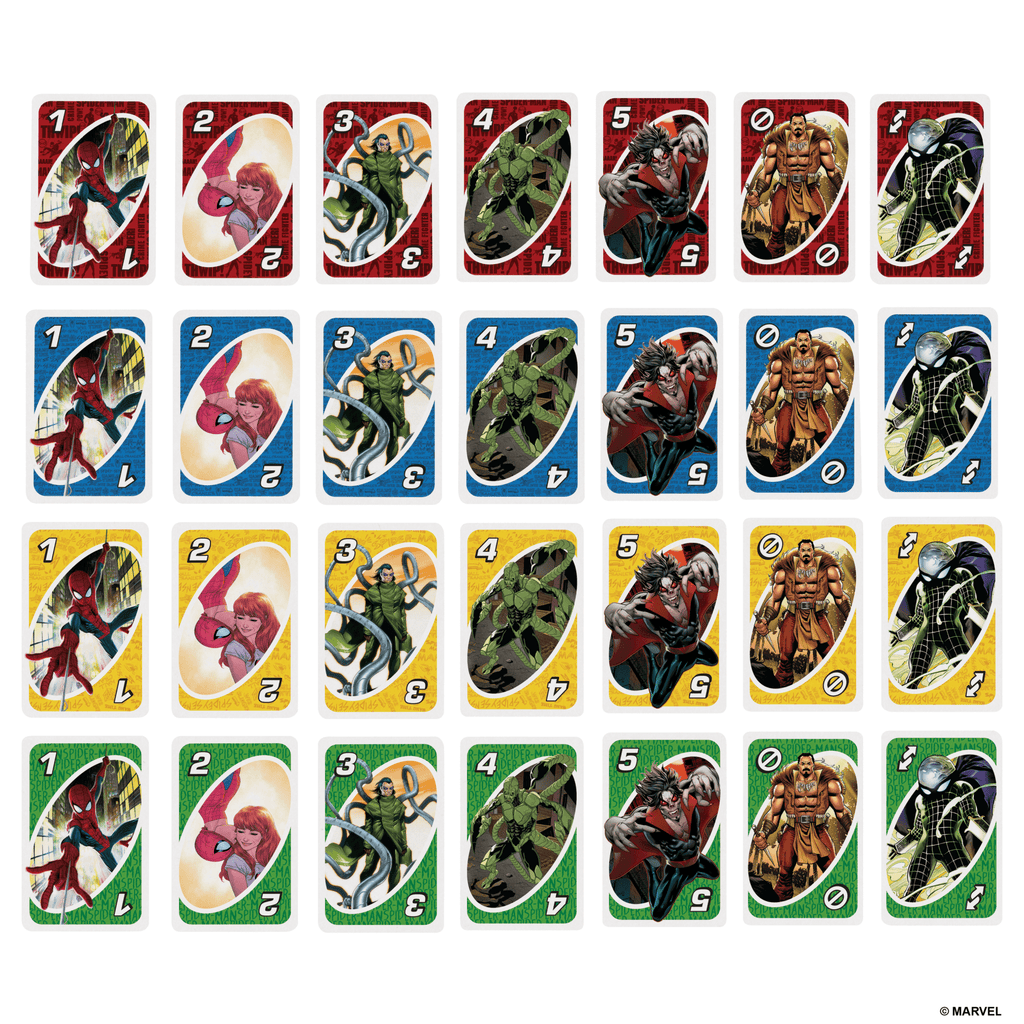 UNO Jogo de Cartas Marvel Spider-Man