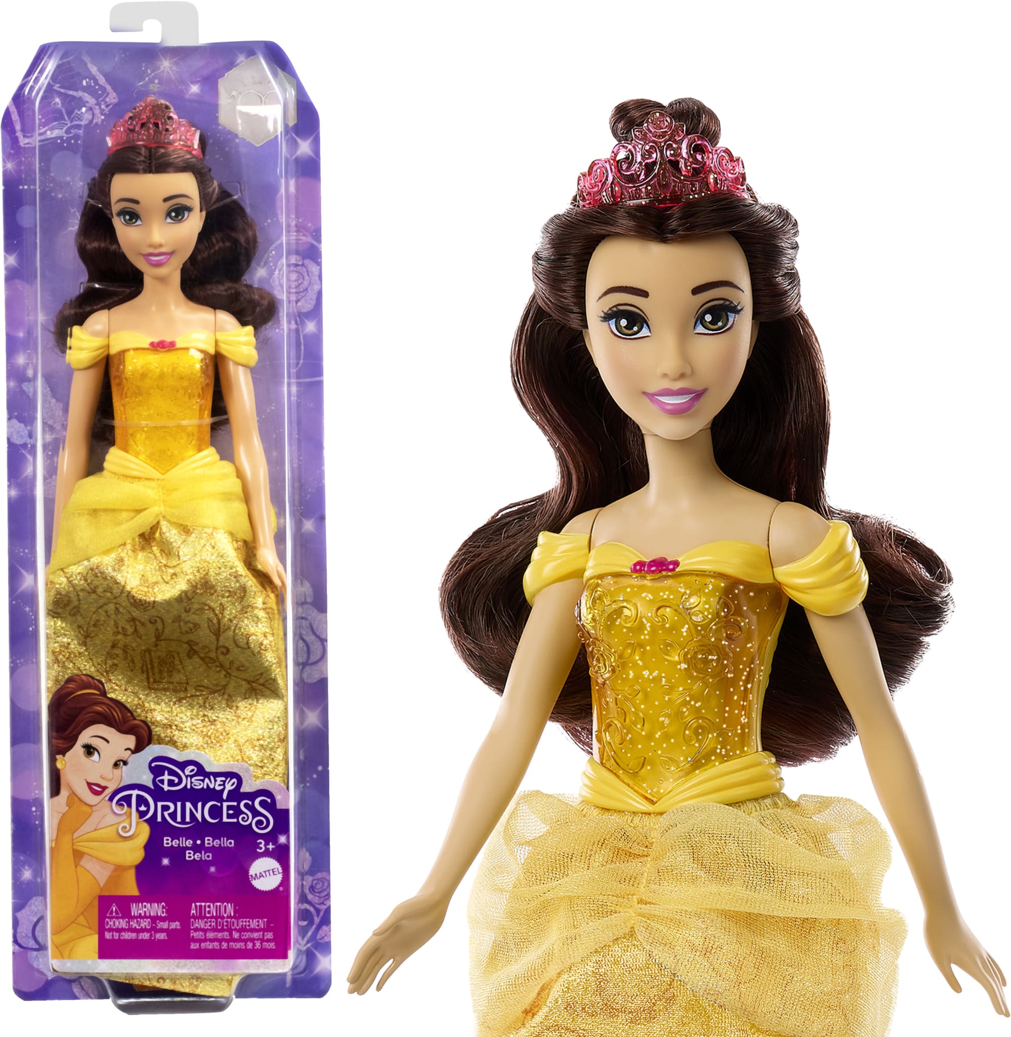 Disney-Princesses Disney-Belle-Poupée, Habillage et Accessoires