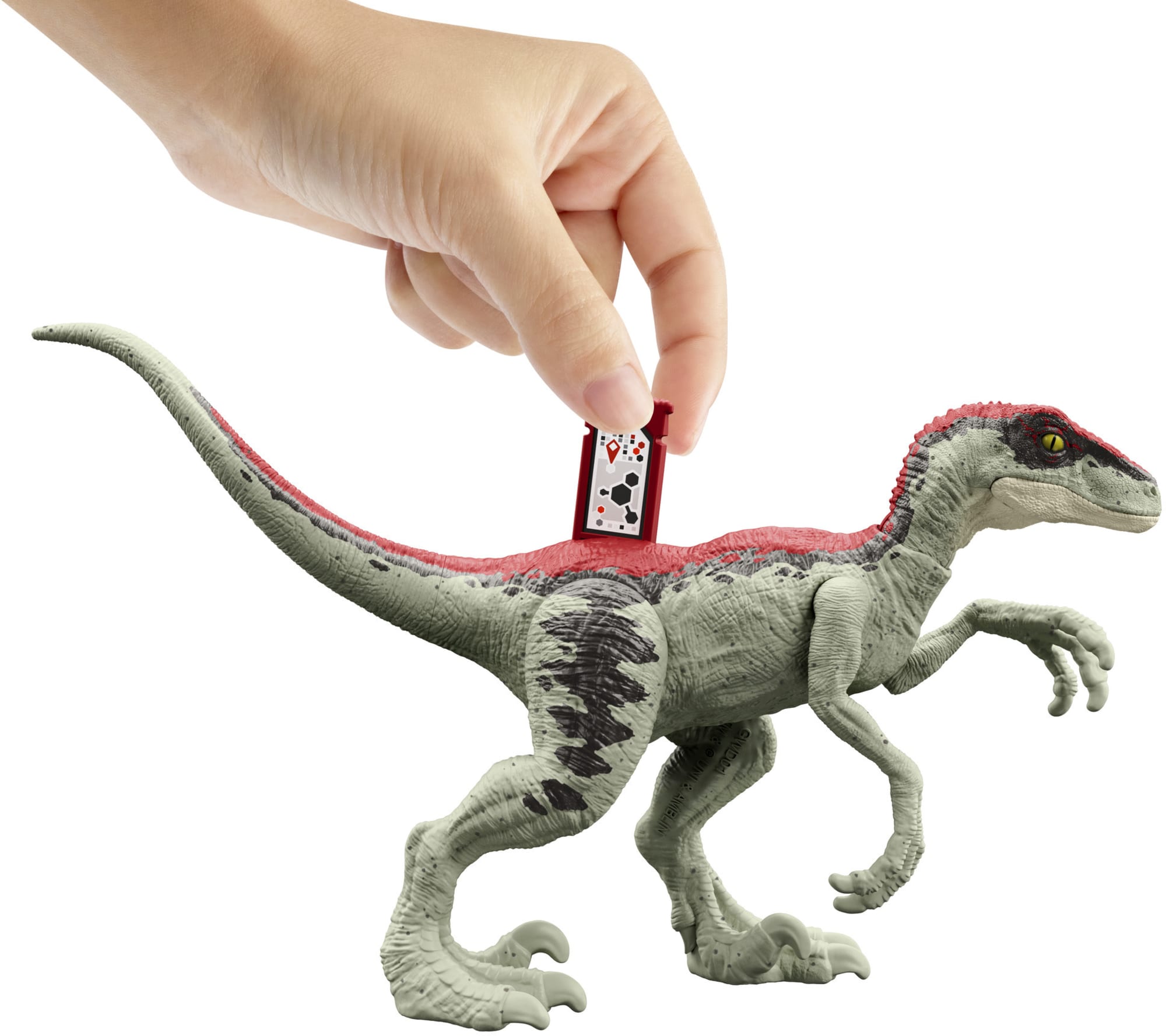 Jurassic Park ’93 Classic Dennis Nedry Action Figure, Motorcycle & Dinosaur Toy Set, 3.75-in Scale