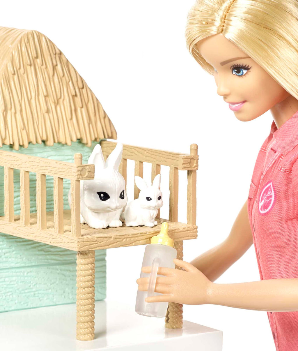Barbie Pet Rescue Center 8 Animals & Accessories Doll Playsets