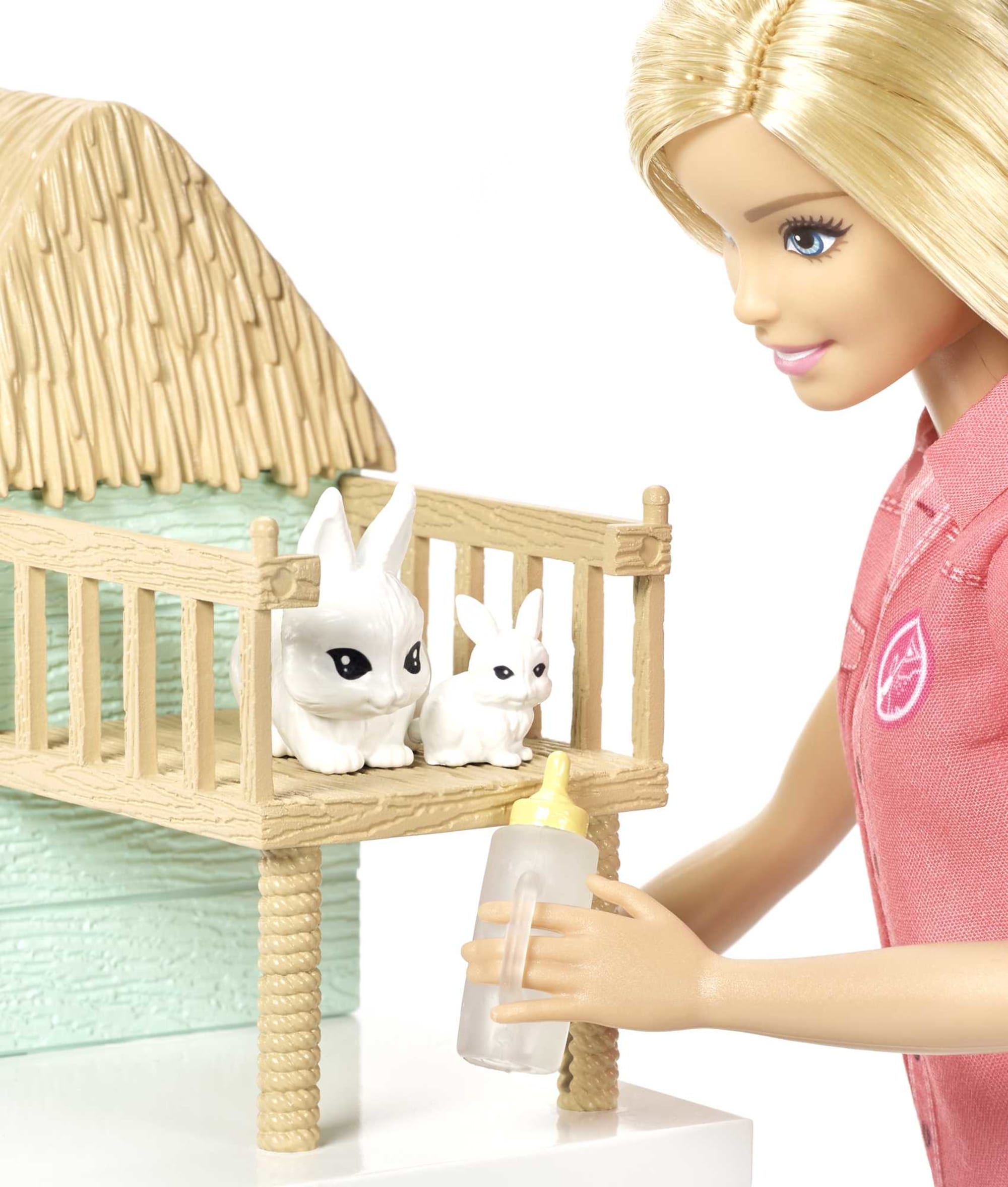Barbie Pet Rescue Center 8 Animals & Accessories Doll Playsets