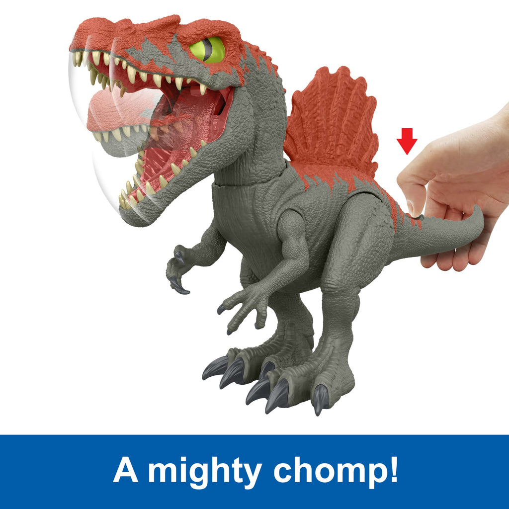 Jurassic World Crushivores Spinosaurus Cage Crasher Dinosaur Action Figure Unboxing Toy & Compounds