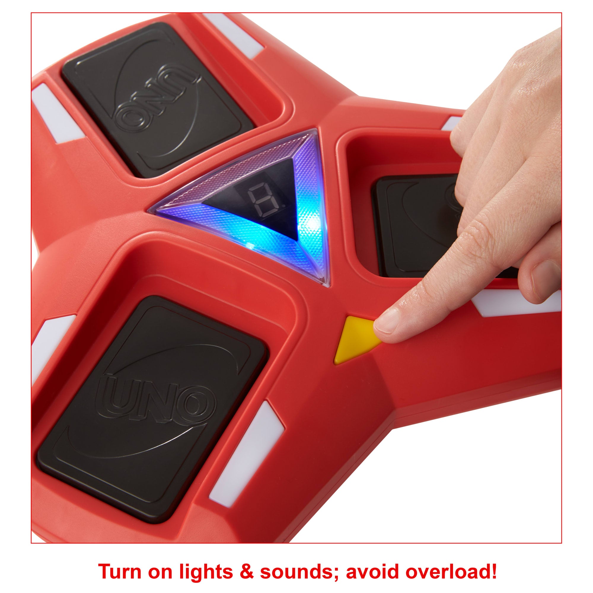 UNO Triple Play Card Game, Game For Family Night, Lights And Sounds