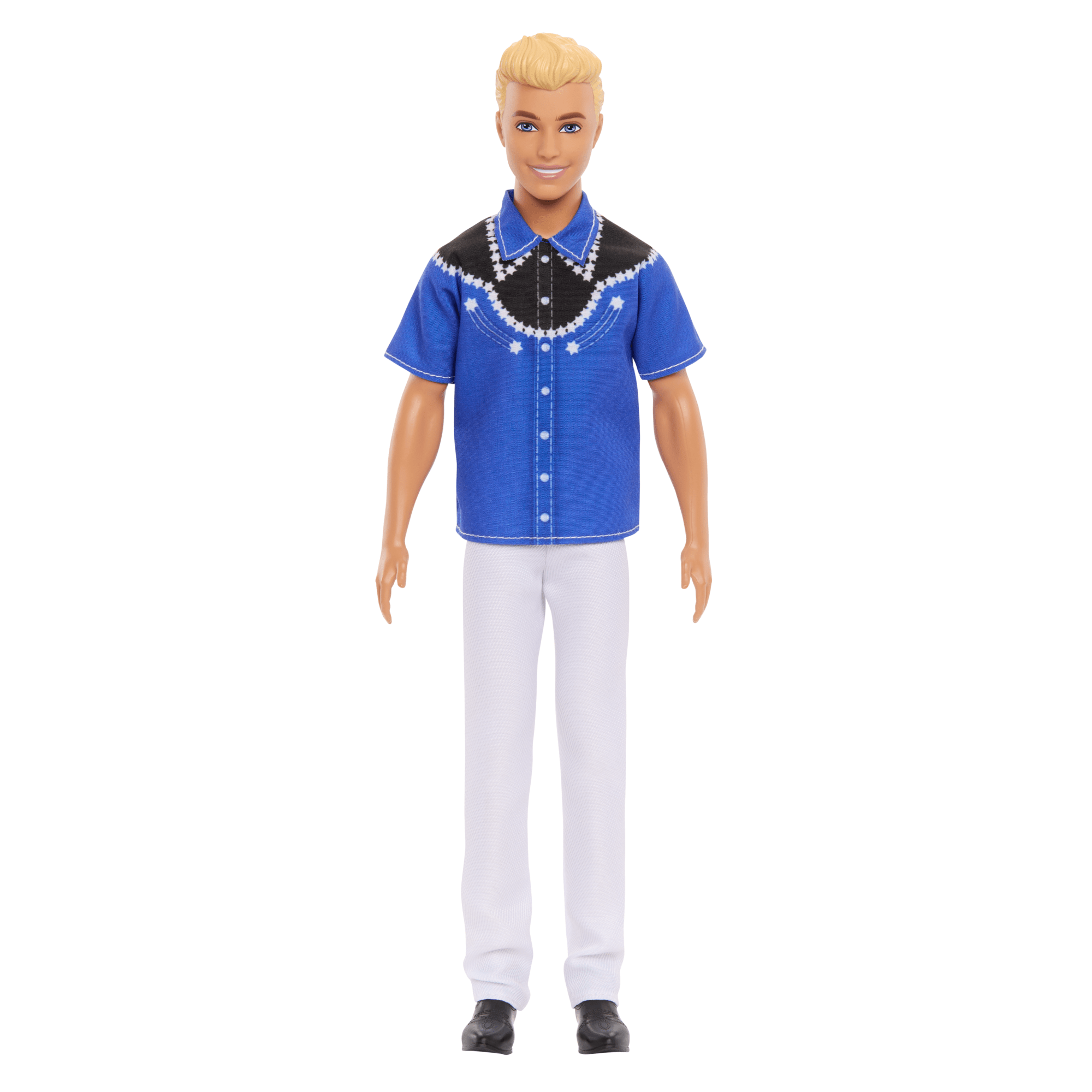 Barbie Fashionistas Ken Doll #226, Blonde Fashion Doll With Western Look, 65th Anniversary