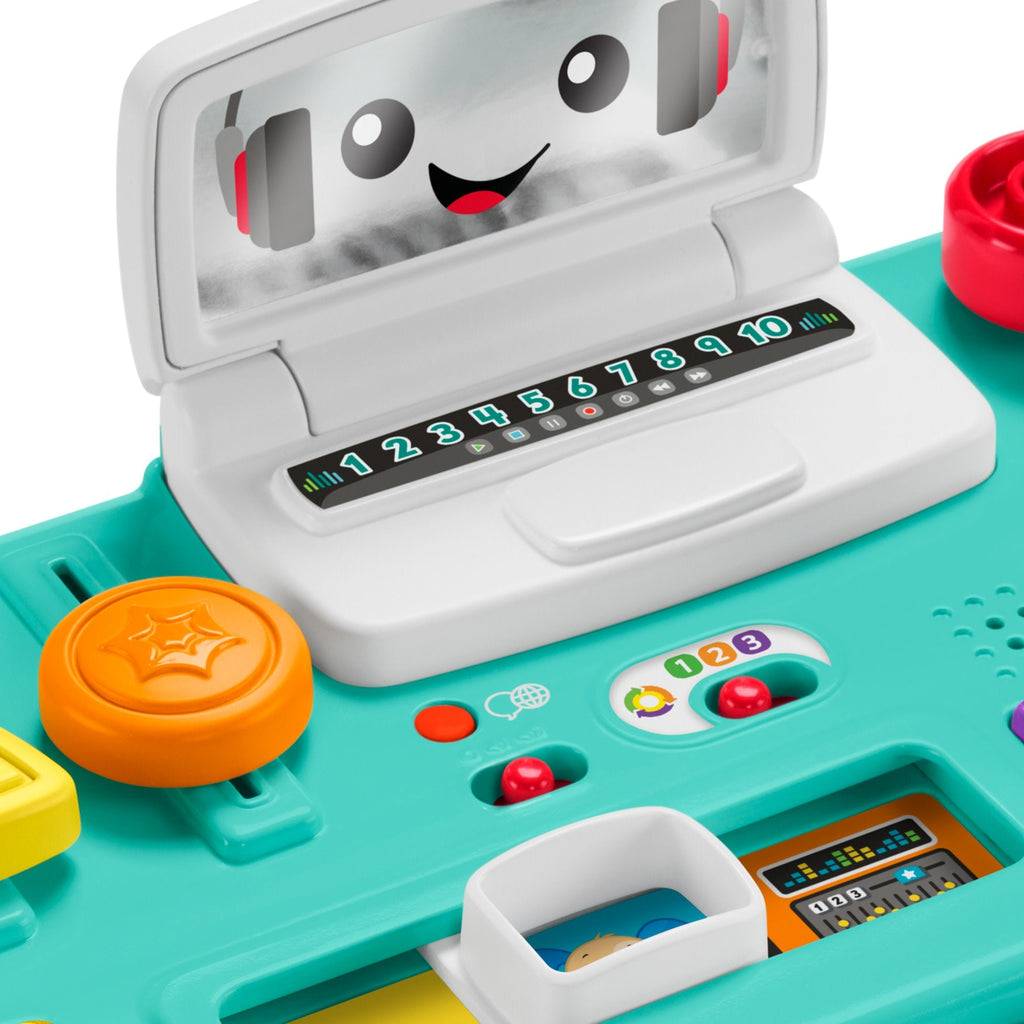 Fisher-Price Laugh & Learn Mix & Learn DJ Table Musical Learning Toy For Baby & Toddler, Multi-Language Version