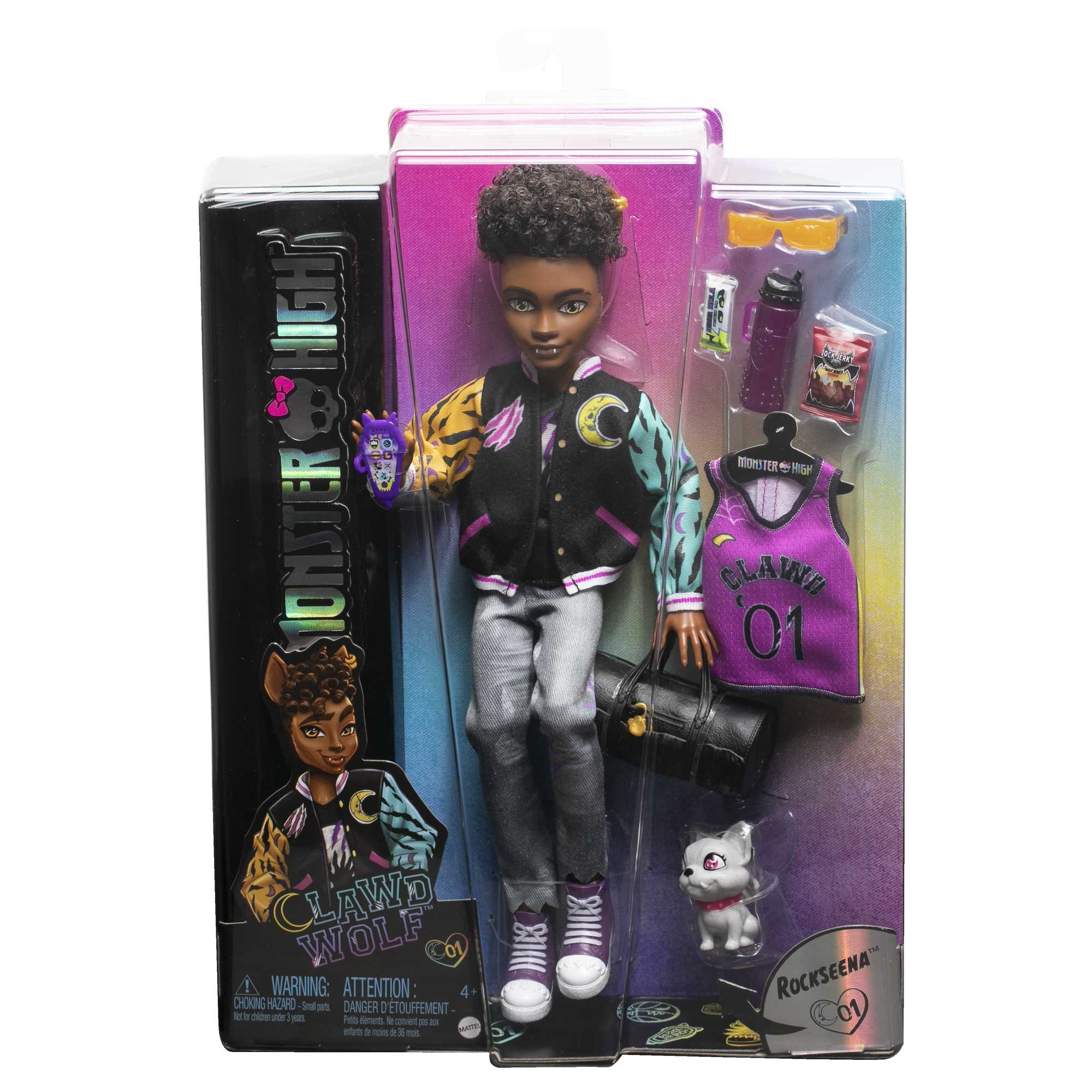 Monster High Doll, Clawd Wolf Doll With Pet And Accessories