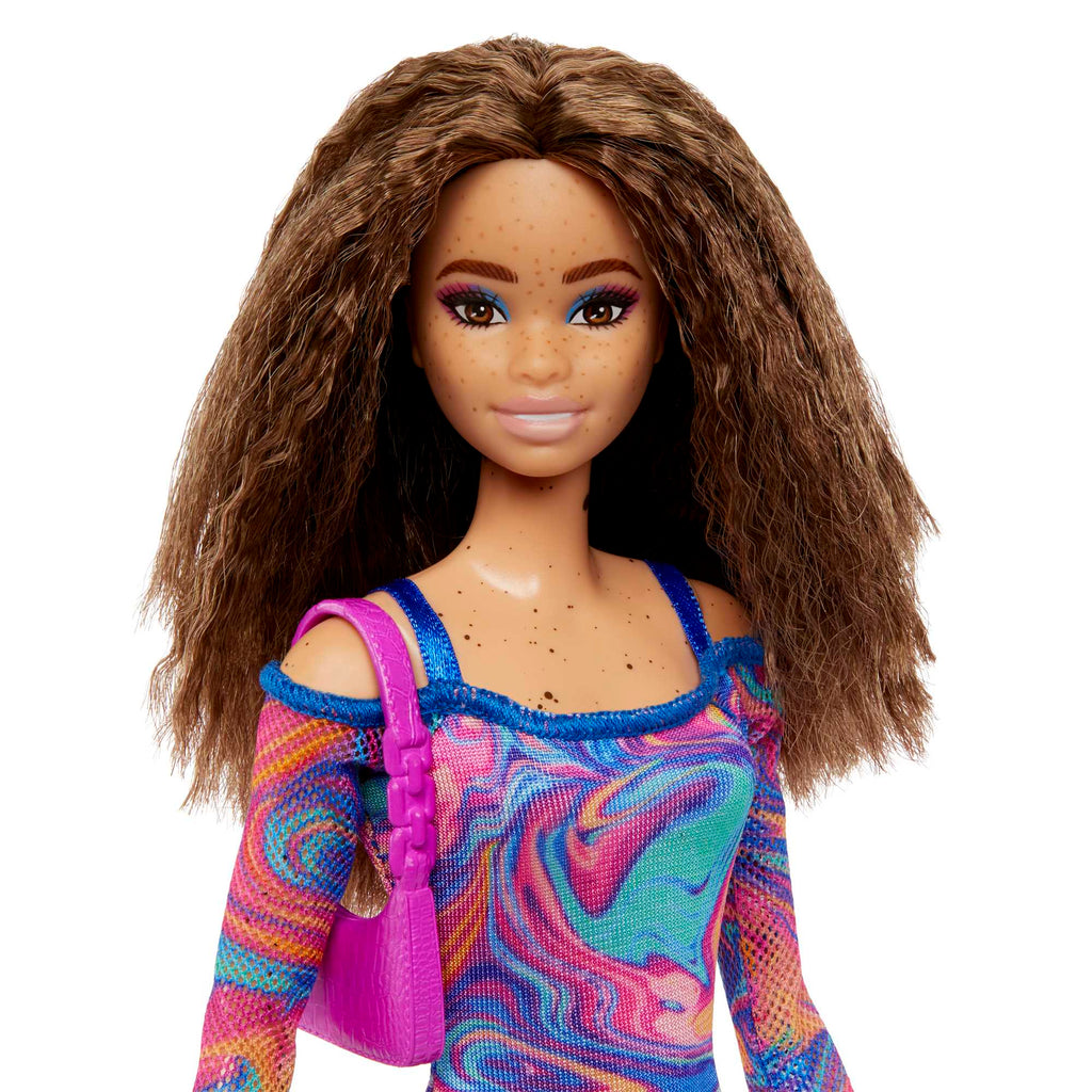 Barbie Fashionistas Doll #206 With Crimped Hair And Freckles