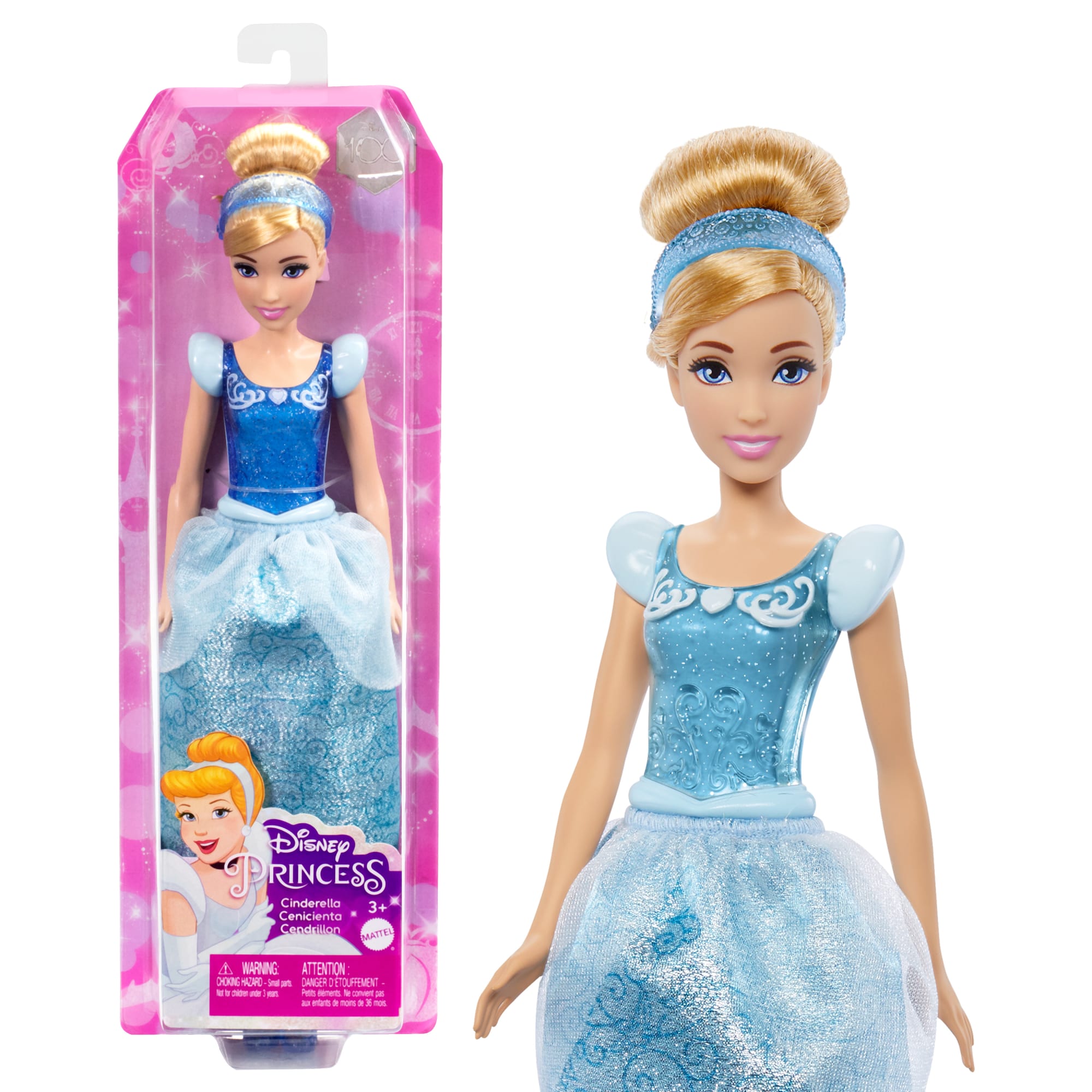 Disney Princess Cinderella Doll With Sparkling Fashion & Accessories, Inspired By Disney Movie