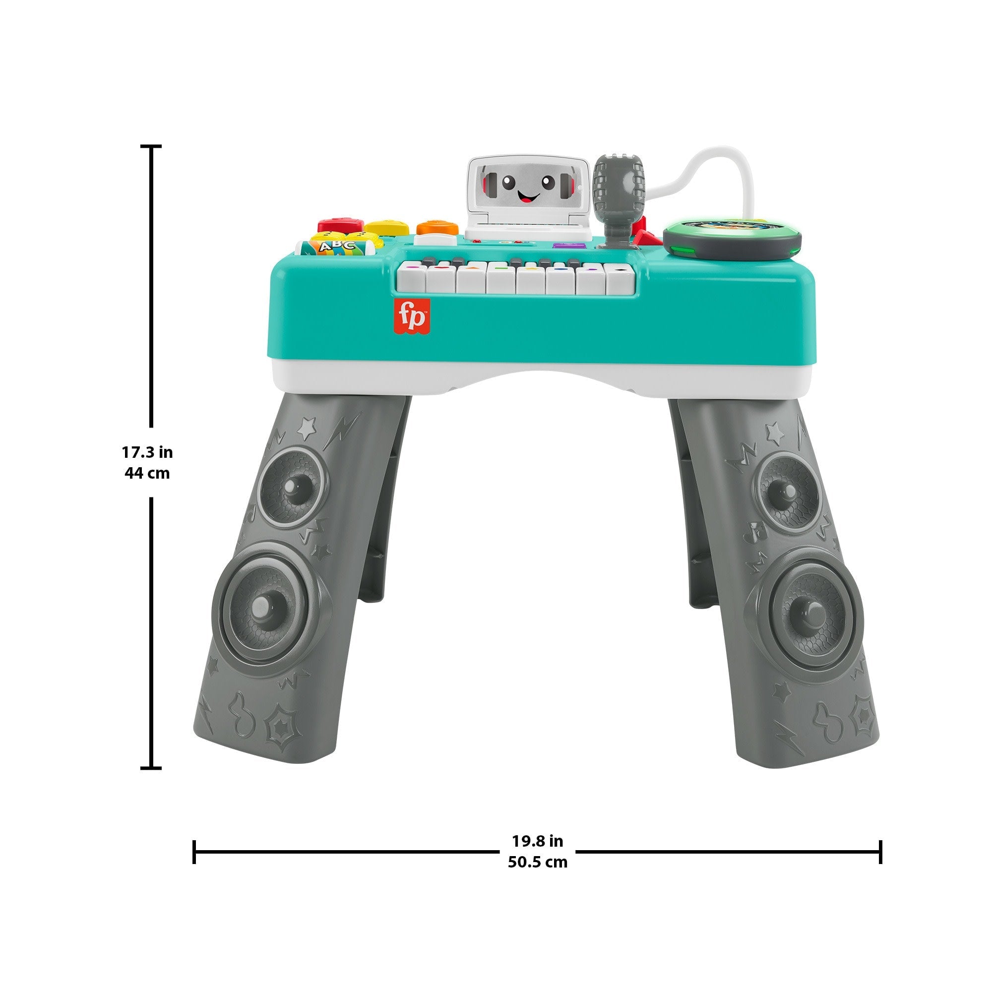 Fisher-Price Laugh & Learn Mix & Learn DJ Table Musical Learning Toy For Baby & Toddler, Multi-Language Version
