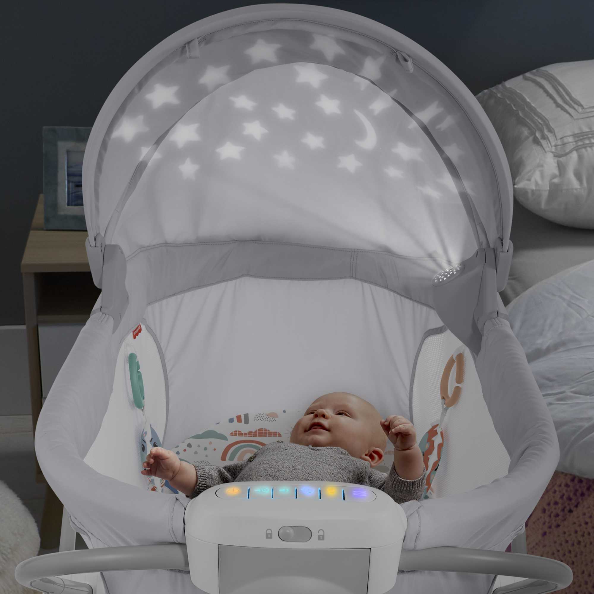 Fisher-Price Couchette à Projecteur Vue Apaisante